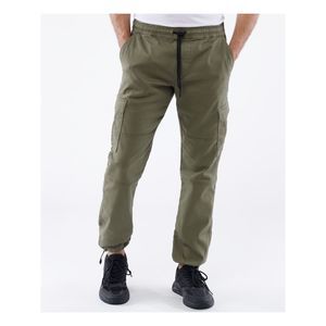 LAZER Mens Green Relaxed Fit Stretch Joggers M